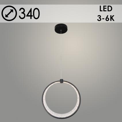 Подвес K38814/1HQ L BK черный 32W LED 3000K-4500K-6000K d340 h1000, 24